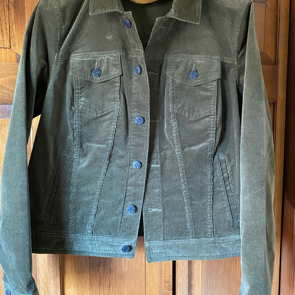 Talbots Forest Green Corduroy Jacket